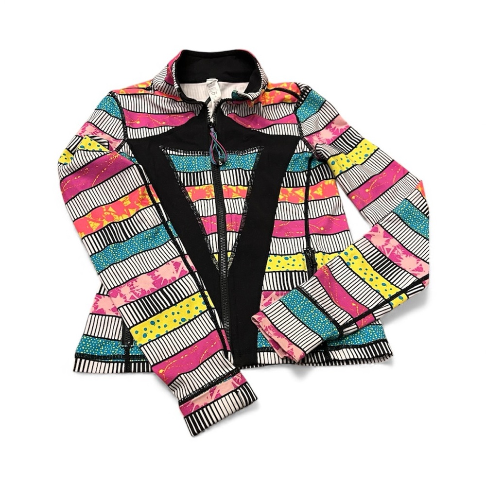 Colorful Striped Kids Workout/ Exercise/sprint Jacket
